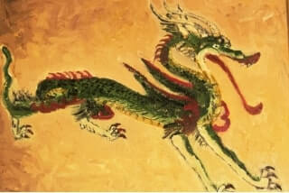 キトラ古墳壁画、青龍　東の守り神